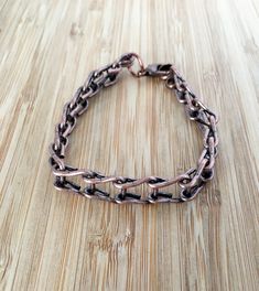 Rustic Copper Bracelet, Handmade Link Chain Wire Bracelet, Chain Bracelet, Boho Hippy Bracelet, Bracelet, Men's Woman's Unisex Bracelet Gift Rustic, Bohemian, Hippy copper chain-link bracelet. For him and her unisex bracelet. Each link added to each other one by one all handmade with love. For you men out there that would like to share the same jewelry with your special lady, this bracelet is perfect. I offer many sizes to choose from and guys if you want to make it a little more special this br Adjustable Metal Chain Bracelets, Adjustable Chain Link Metal Bracelet, Adjustable Metal Chain Link Bracelet, Adjustable Jubilee Chain Link Bracelet, Adjustable Box Chain Bracelet, Adjustable Link Bracelets, Nickel Free, Adjustable Nickel-free Link Bracelets, Nickel-free Adjustable Chain Link Charm Bracelet, Nickel Free Adjustable Link Bracelets