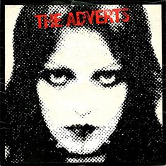 the adverts poster with an image of a woman's face