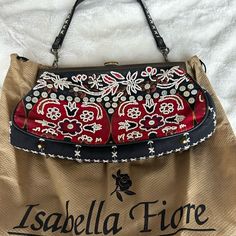 Super Cute And Well Loved Bag. Beaded Handbag, Black Red, Satchel, Black And Red, Super Cute, Bag Lady, Handbags, Red, Women Shopping