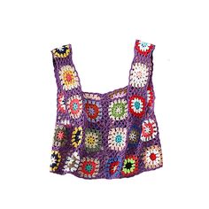 Summer Sleeveless Tops, Vest Style Women, Patchwork Vest, Sleeveless Tops Summer, Crochet Embroidery, Floral Retro, Floral Outfit, Crochet Crop Top, Sleeveless Tops