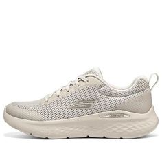 (WMNS) Skechers Go Run Lite 'Beige' 129426-NAT Beige Running Shoes For Light Sports, Beige Round Toe Running Shoes For Light Sports, Beige Walking Sneakers With Cushioned Footbed, Beige Lace-up Walking Sneakers, Beige Synthetic Sneakers For Sports, Beige Breathable Synthetic Running Shoes, Beige Low-top Walking Shoes With Cushioned Footbed, Beige Synthetic Running Shoes With Cushioned Footbed, Beige Low-top Running Shoes For Sports