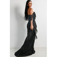 Look your best at any event with this elegant Black Fringe Evening Gown. The delicate fringe detailing adds the perfect touch of glamour to any occasion for an unforgettable look. Polyester Organized Bed, Pet Gear, Parents Baby, Black Fringe, Happy Animals, Look Your Best, Mobile Photography, Evening Gown, Cloth Bags