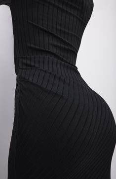 Enter the room in sultry style in this ribbed long-sleeve dress showcasing a funnel neckline and an elegant midi silhouette. 53" length (size Medium) Unlined Funnel neck Long sleeves 97% polyester, 3% elastane Machine wash, tumble dry Imported Black Owned/Founded Sultry Style, Girls Shoes Kids, Winter Sneakers, Midi Sheath Dress, Sandals Brands, Long Sleeve Midi, Good American, Funnel Neck, The Room