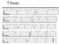 the guitar tabs are labeled in green and black