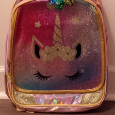 New Girls Large Pink Sparkle Unicorn Book Bag Item Sold As Is : New Condition Return Policy Unicorn Bag For School, Cute Pink Unicorn Print Bags, Sparkle Unicorn, Unicorn Book, Multicolor School Bag With Unicorn Print, Unicorn Print Travel Backpack, Pink Unicorn Print Backpack, Unicorn Books, Pink Sparkle