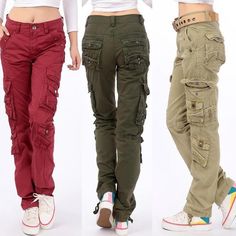 Camouflage Pants Women, Camouflage Cargo Pants, Women Cargo Pants, Camouflage Pants, Hiking Pants, Women Cargos, Looks Chic