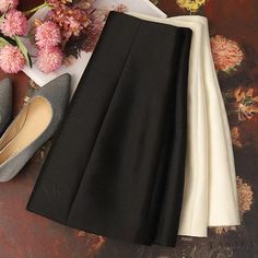 Lasaky - Stylish High-Waisted Half Skirts for Women Elegant Non-stretch Knee-length Bottoms, Elegant Knee-length Bottoms, Elegant Non-stretch Lined Skirt, Elegant High Waist Mini Skirt For Winter, Elegant High Waist Winter Mini Skirt, Non-stretch Elegant Midi Skirt, Elegant High Waist Non-stretch Mini Skirt, Elegant Non-stretch High Waist Mini Skirt, Elegant Non-stretch Long Skirt