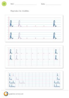 handwriting practice worksheet with cursive letters and numbers for kids to learn