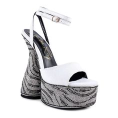 Add a fabulous touch to your wardrobe with these stylish London Rag Backstage women's platform sandals.Click this FOOTWEAR GUIDE to find the perfect fit and more! Add a fabulous touch to your wardrobe with these stylish London Rag Backstage women's platform sandals. Click this FOOTWEAR GUIDE to find the perfect fit and more! SHOE FEATURES Rhinestone accents Ankle strap for a secure fitSHOE CONSTRUCTION Microfiber upper Polyurethane lining and midsole TPR outsoleSHOE DETAILS Open toe Buckle closu Glass Heels, Women Platform Sandals, Shoe Carnival, Shoes Heels Pumps, Chunky Platform, Dress Sandals, Platform Heels, Platform Sandals, Women's Pumps