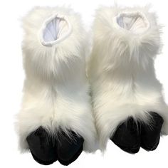 PRICES MAY VARY. ☛Fashionable Sheep's Foot: Our one-of-a-kind fur suit combines fashion with furry aesthetics to enhance your style. Whether it's Halloween, cosplay or outdoor events, it exudes a cool and stylish vibe that makes you stand out from the crowd. ☛UNIQUE ANIMAL DRESS SHOES: This eye-catching footwear option features a playful paw design that adds a touch of whimsy to your look while keeping your feet comfortable. ☛Outdoor-Specific Paws: Explore the great outdoors in style with these paws designed for outdoor adventures. Made from durable material, these paws provide traction and protection, allowing you to roam freely while maintaining your furry personality. ☛Cosplay: Whether you're cosplaying as your favorite animal character or a unique character, ensure a perfect fit and an Fur Suit Paws, Sheep Fursuit, Wolf In Sheeps Clothing, Paw Shoes, Sheep Costume, Animal Oc, Slippers Fur, Paw Slippers, Fur Suit