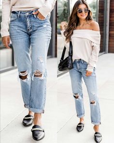 Search: "Libby Distressed Boyfriend Medium Wash Jeans" at pinklily.com These best selling jeans are going fast! Grab them while you can! #momjeans #lightwashjeans #falljeans #trendyjeans Casual Ripped Jeans For Winter, Trendy Fall Jackets, Casual Ripped Jeans, Trendy Jeans, Fall Jeans, Jeans Fabric, Layering Tanks, Color Pairing, Boyfriend Style