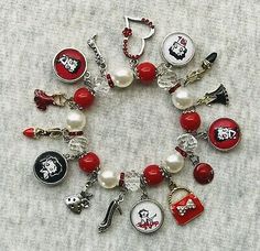 Betty Boop Bracelet | eBay Betty Boop Outfits, Betty Boop Clothes Aesthetic, Betty Boop Earrings, Betty Boop Bracelet, Betty Boop Car Decor, Cute Trinkets, Betty Boop Gifts, Betty Boop Things, Betty Boop Jewelry