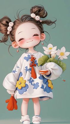 Cute Cartoon Images, Cartoon Character Pictures, Cute Flower Wallpapers, Mom Art, Cute Cartoon Pictures, Chibi Drawings, Cute Cartoon Drawings, Cartoon Images, Digital Art Girl