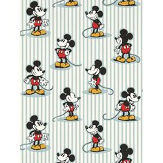 the mickey mouse pattern is shown in blue and white striped fabric, with black and white stripes