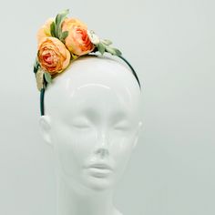 Handmade by Featured Milliner of The Kentucky Derby Museum 2023 & 2024.  Peach orange Kentucky Derby Fascinator. Attaches with headband. Not taking customs this year--Derby 150 is going to be massive and mom life keeps me running! However, happy to suggest pieces that will coordinate with your outfit. If you don't love the way this attaches to your head--. message me! I can switch *most* pieces to your preference. Clip, Headband OR Elastic Cord  NOTE: Heavier pieces with extravagant florals etc Head Message, Floral Fascinator, Clip Headband, Floral Fascinators, Kentucky Derby Fascinator, Derby Fascinator, Feather Fascinators, Kentucky Derby Hat, Derby Hat