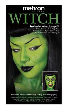 PRICES MAY VARY. PROFESSIONAL: The Mehron Makeup Premium Witch Character Kit offers an all-in-one solution for creating enchanting and wicked witch makeup looks, featuring a variety of high-quality products, prosthetic, and accessories to bring any witch character to life. CHOOSE YOUR LOOK: Mehron Makeup Premium Character Makeup Kits offer a comprehensive selection of high-quality, made in the USA products, allowing users to create professional-level character makeup looks with ease. COMPREHENSI Character Makeup Looks, Wicked Witch Makeup, Witch Makeup Looks, Witch Costume Accessories, Complete Makeup Kit, Grinch Makeup, Professional Makeup Kit, Stage Production, Makeup Companies