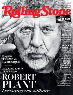 the cover of rolling stone magazine with robert stewart on it's face and hands