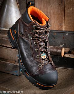 Timberland PRO Men's Endurance 6" Steel Toe Work Boots 52562 - Boyer's BootNShoe Timberland Pro, Steel Toe Boots, Steel Toe Work Boots, Safety Boots, Work Boots, Full Grain Leather, A Good Man, Hiking Boots, Leather Upper