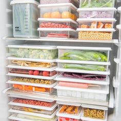 Food Storage Organizer Container with Lid - Trendha Flat Organization, Freezer Organization, Food Storage Organization, Freezer Storage, Fridge Storage, Kitchen Organisation, Refrigerator Organization, Refrigerator Storage, Food Box