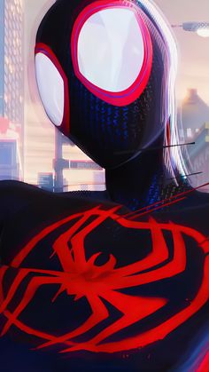 spider - man into the spider verse is shown in this screenshot from the movie