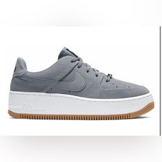 Used Once Good Condition Note They Are Going For Over $245 On Stock X Been Stored Color: Grey Size: 7.5 Please See Pictures No Returns Nike Air Force 1 Gray Low-top, Cool Grey Color, Nike Air Force 1 Sage Low, Air Force 1 Sage Low, Shoes Nike Air Force, Shoes Nike Air, Nike Air Force 1, Air Force 1, Nike Air Force