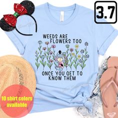 Winnie The Pooh Eeyore, Garden Lovers, Flower Shirt, Cute Gift, Floral Shirt, Gift For Women, Cute Gifts, Winnie The Pooh, Gift For Her