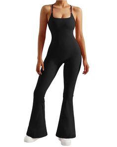 Fabric 88% Nylon, 12% Spandex Feature Adjustable spaghetti strap, Sexy criss-cross open back Ribbed knit, Stretchy contour fabric Middle snatched waist, 4 way stretch This shaping bodysuit is perfect for going out, daily, at home, on a date, shopping, and other occasions. Black Stretch Jumpsuits And Rompers With Seamless Construction, Stretch Backless Bodysuit With Built-in Bra, Seamless Party Bodysuit With Spaghetti Straps, Party Bodysuit With Spaghetti Straps And Seamless Design, Black Stretch Bodysuit With Spaghetti Straps, Solid Bodysuit With Spaghetti Straps For Night Out, Trendy Stretch Bodysuit With Spaghetti Straps, Solid Spaghetti Straps Bodysuit For Night Out, Black Stretch Ribbed Jumpsuits And Rompers