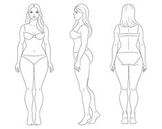 three different types of women's swimsuits