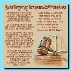 an old poster with a wooden judge's gavel and the words, god's temporary tension of righteousness