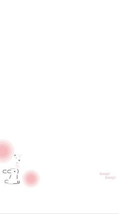 a white background with pink circles on the left and right side of the image in red