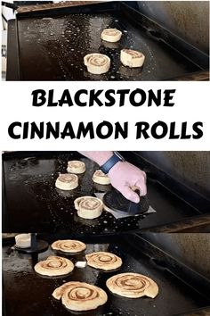 Easy Blackstone Cinnamon Rolls You Should Try Today Flat Top Desserts, Camping Food On Griddle, Camping Breakfast Blackstone, Black Stone Cinnamon Rolls, Baked Potatoes On Blackstone Griddle, Black Stone Flat Top Grill Recipes, Smashed Cinnamon Rolls On Blackstone, Blackstone Recipes For Beginners, Blackstone Griddle Dessert Recipes