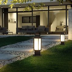 Outdoor Waterproof LED Landscape Lighting Decorative Lights for Villa Fence Pillars - Dazuma Led Landscape Lighting, Farmhouse Ceiling Fan, Retro Light, Pillar Lights, Lamp Head, Outdoor Lighting Landscape, Garden Light, Pathway Lighting, Retro Lighting