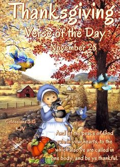 November 28 2019 Thanksgiving Day Colossians 3:15 KJV Verse of the Day November 28 Blessings, Thanksgiving Verses, Colossians 3 15, Words Of Faith, Morning God Quotes, Colossians 3, Good Morning God, Daily Blessings