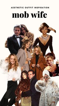 the movie mob wife is shown with many different people in their outfits and clothes, all dressed