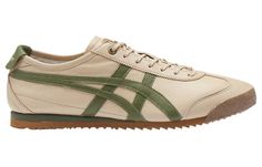 Onitsuka Tiger Mexico 66 SD 'Beige Green' 1183A872-254 - KICKS CREW Onitsuka Tiger Women, Tiger Mexico 66, Onitsuka Tiger Mexico 66, Beige And Green, Mexico 66, Vintage Tennis, Tennis Sneakers, Athletic Style, Onitsuka Tiger