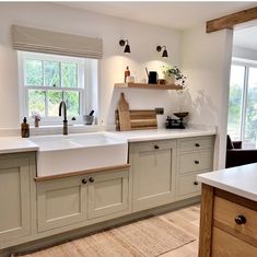 the kitchen is clean and ready for us to use in its new owner's home