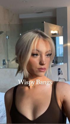 Blonde Long Hair Face Framing, Wispy Curtain Fringe Long Hair Round Face, Medium Length Wispy Bangs, Cute Bangs Wispy, Whispy Front Bangs, Whispy Hair, Bangs For Fine Hair, Riley Hubatka, Blonde Hair With Bangs