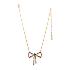 Introducing the Big Bow Necklace, a versatile piece that exudes sophistication with it's high quality crystals and it is perfect for both casual and formal wear. It comes in an antique Gold and Gunmetal plating finish, and it is adjustable for a perfect fit. 16.5" in length and 4" extension. Handcrafted in Canada. Adjustable Jeweled Crystal Necklaces, Adjustable Crystal Necklace With Jewels, Adjustable Jeweled Rhinestone Necklace As Gift, Adjustable Rhinestone Necklace For Gift, Adjustable Metal Necklace With Sparkling Stones, Adjustable Crystal Necklace With Adjustable Chain, Adjustable Multicolor Necklace For Formal Occasions, Elegant Multicolor Metal Rhinestone Necklace, Elegant Multicolor Rhinestone Necklace