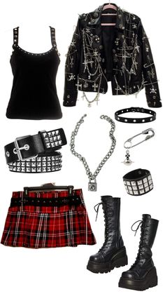 Metal Outfit, 90s Aesthetic, Witchy Vibes, Gothic Outfits, Edgy Outfits, Luxury Outfits, Outfit Inspirations, Cute Outfits