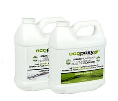 two gallon bottles of eco - poly liquid