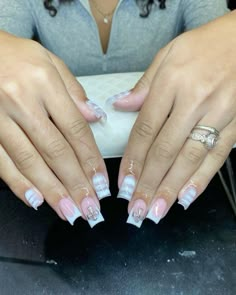 Shorties Nails Square French Tip, Short Nail Inspo Square, Shorties Nails Square, Baddie Nails Short Coffin, Natural Acrylic, Designer Nails, Simple Acrylic