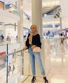 Ootd Korean Style Hijab, Korean Style Hijab, Ootd Korean Style, Casual Ootd