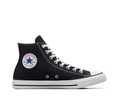 The most iconic, ever. The Chuck Taylor All Star has morphed since its creation in 1917. Still, despite the everchanging landscape of fashion and decades’ worth of trends, the everyday icon lives on. A simple design, a timeless silhouette, an unmistakable ankle patch— something familiar for every iteration of you, no matter where your style might lead you next. Converse Chuck Taylor All Star Canvas High Top Shoe In Black, Size 4 (M) / 6 (W) Black High Top Shoes, Custom Chuck Taylors, Body Noir, High Top Shoe, Dr Shoes, Converse Shop, All Stars Converse, Black Converse, Black High Tops