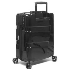 You are ready for any journey with this durable Polycarbonate hardside luggage set from Dejuno. The three pieces range from a roomy 28-Inch to a compact carry-on, all with smooth spinner wheels to help ease the way. The stylish finishes are flexible to help absorb impact and the suitcases expand when you need just a little more room. Modern Black Luggage With Luggage Sleeve, Modern Black Luggage With Sleeve, Modern Hard Shell Luggage With Sleeve, Modern Black Luggage For Trip, Modern Hard Shell Luggage For Travel, Hardside Luggage Sets, Spinner Luggage Sets, Hardside Luggage, Spinner Luggage