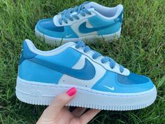 Fly high in Blue Sky Custom Air Force 1s. Take the streets by storm with these powerful shoes, featuring a bold blue sky hue. Explore new depths of style and challenge yourself to reach the peak of fashion. Soar above the rest in the Blue Sky Custom Air Force 1s! ☁️ 🔥 100% genuine, Brand New.👟 Custom sneakers.💫 Every pair is hand-made to order.✨ Best quality waterproof and scratch-proof paints used.✨ 1000+ satisfied customers across various platforms. 🌎Free worldwide shipping,shipping within Blue Mid-top Custom Sneakers With Rubber Sole, Custom Blue Mid-top Sneakers With Rubber Sole, Blue High-top Sneakers With Translucent Outsole, Blue Fade-resistant Sneakers For Streetwear, Fade-resistant Blue Sneakers For Streetwear, Outdoor Blue Sneakers With Boost Midsole, Light Blue Sporty Mid-top Custom Sneakers, Light Blue Mid-top Custom Sneakers, Light Blue Mid-top Sporty Custom Sneakers