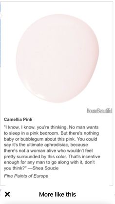 an ad for pink is shown in the middle of a page that reads, more like this