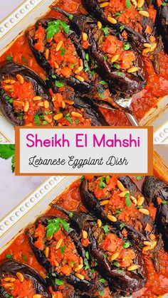 Sheikh el mahshi Lebanese Eggplant, Air Fryer Recipes Chicken Breast, Lebanese Restaurant, Recipes Chicken Breast, Baba Ghanoush, Syrian Food, Small Eggplant, Stuffed Eggplant, Sweet Kitchen