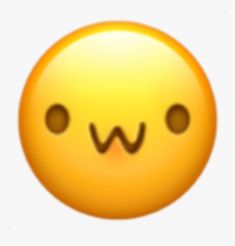 a yellow smiley face with the word w on it's forehead and two eyes