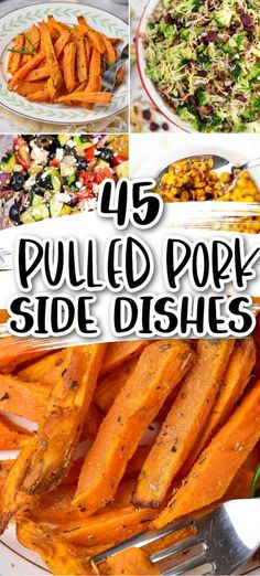 15 pulled pork side dishes with text overlay