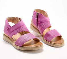 If sunny days ahead mean a summer calendar filled with (hopefully!) fun commitments, you'll need a sandal like the Cece to keep up! Soft European leather -- stamped for extra style -- and a cushioned footbed ensure you're always footwear appropriate for wherever your social schedule takes you and without ever compromising on comfort. From Miz Mooz. Summer Vacation Wedge Sandals With Leather Sole, Pink Leather Sole Sandals For Summer, Adjustable Summer Sandals With Leather Sole, Adjustable Sandals With Textured Sole For Summer, Adjustable Sandals With Leather Sole For Summer, Adjustable Leather Sole Sandals For Summer, Pink Sandals With Rubber Sole For Summer, Pink Summer Sandals With Rubber Sole, Comfortable Summer Sandals With Leather Sole